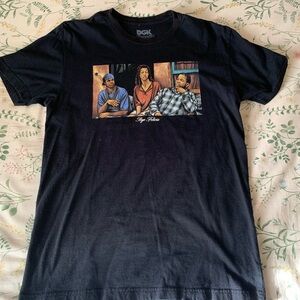 DGK Black Graphic Tee with Friday movie Print